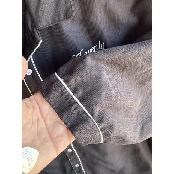 Five CM Heavenly Days Bowling Shirt Men’s Black Rockabilly Retro Embroidered L - Picture 5 of 15